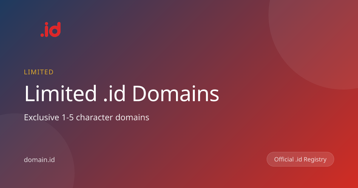 Limited Domain | domain.id